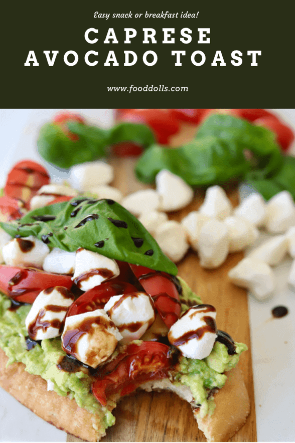 Caprese Avocado Toast Food Dolls