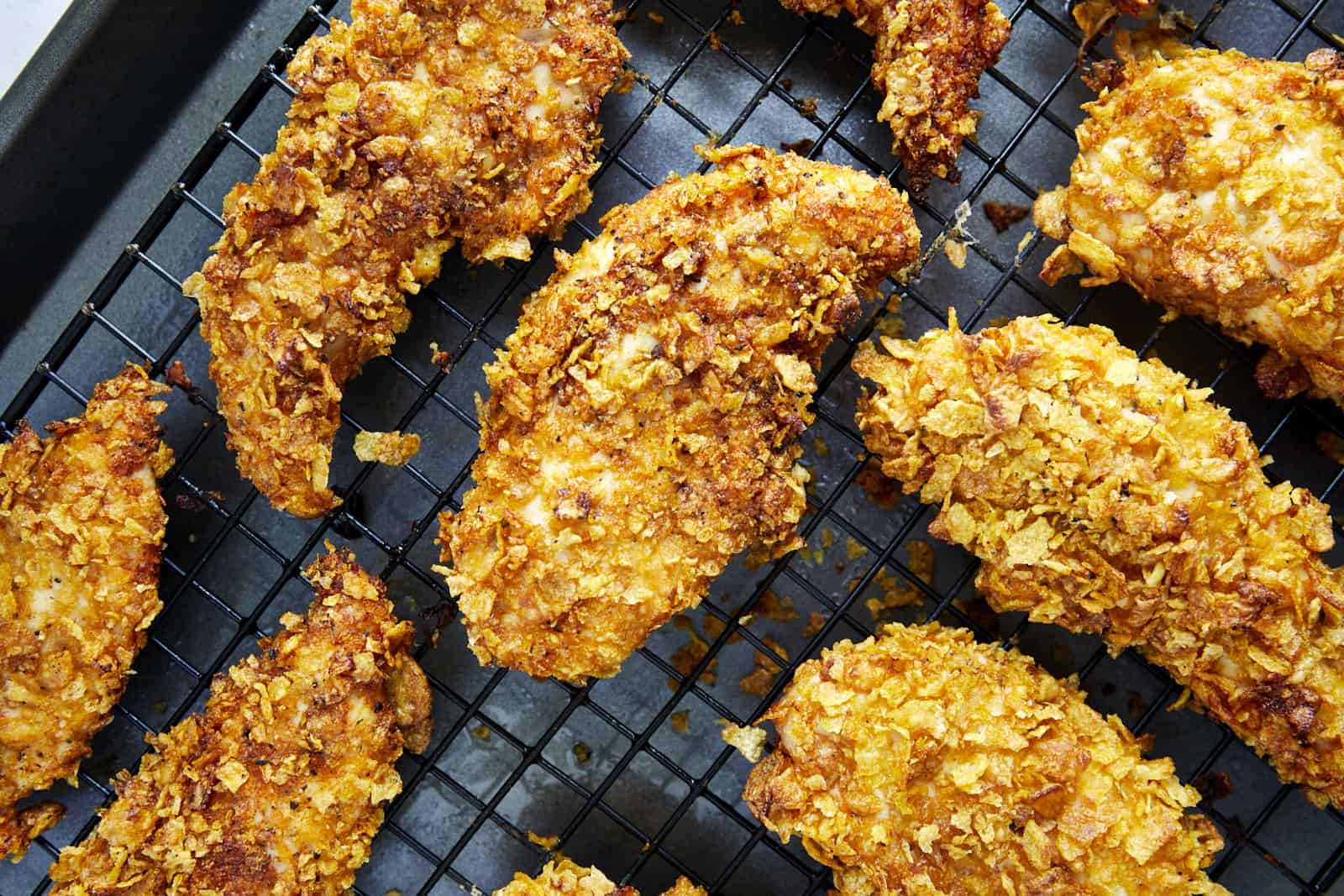 Baked Cornflake Chicken Tenders Food Dolls