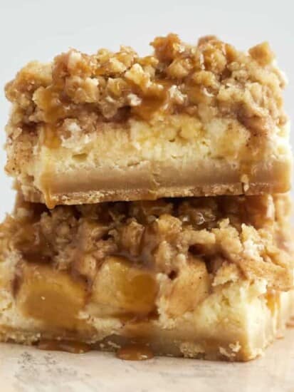 Caramel Apple Cheesecake Bars