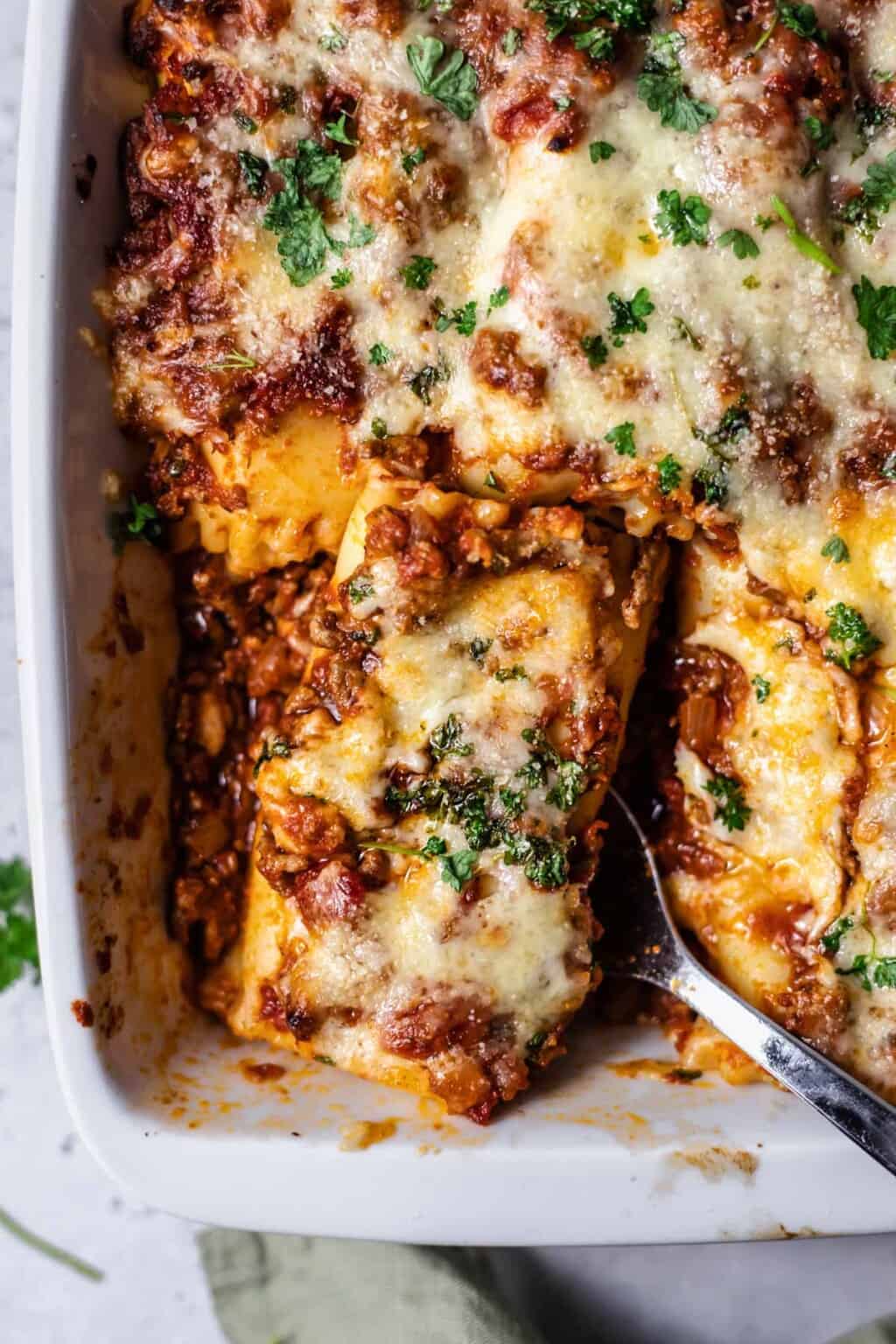 Baked Lasagna Rolls