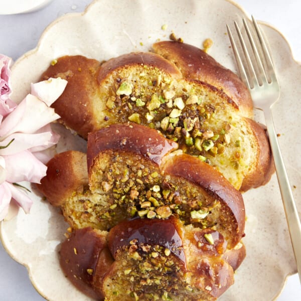 Baked Challah French Toast (Baklava Flavored) - Food Dolls