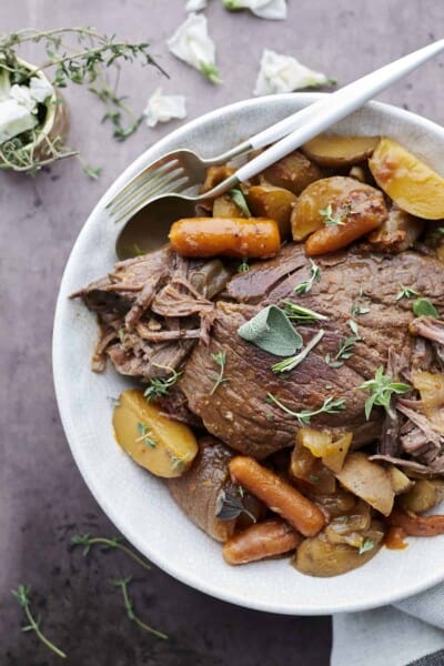 Slow Cooker Beef Roast Recipe - Food Dolls