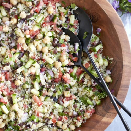 Mediterranean Quinoa Salad in a Jar - Food Dolls