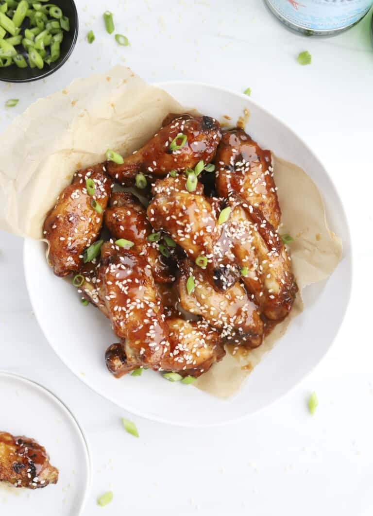 Air Fryer Honey Garlic Chicken Wings - Food Dolls