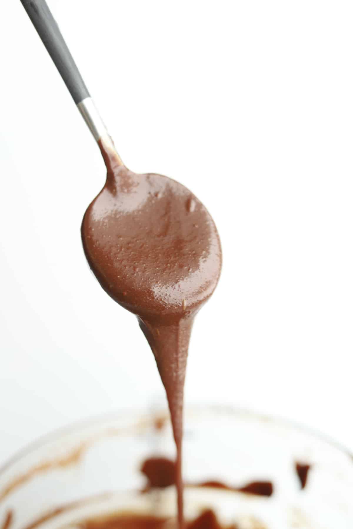 spoonful of homemade nutella