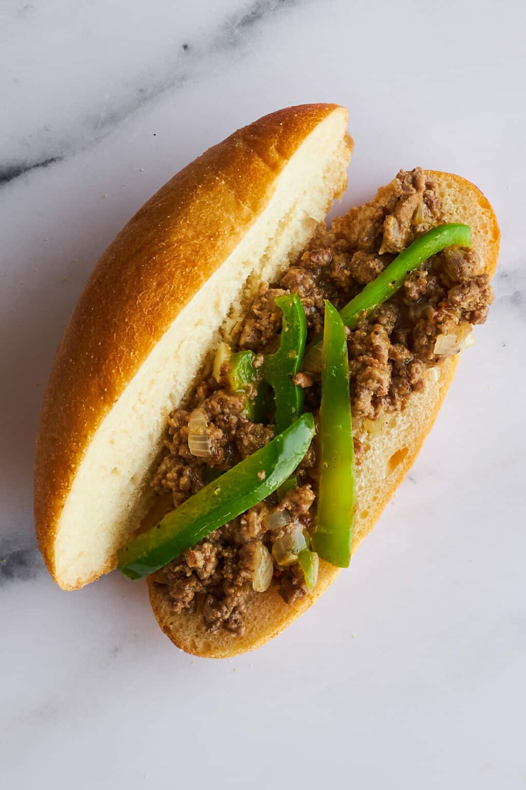 Ground Beef Philly Cheesesteak - Food Dolls