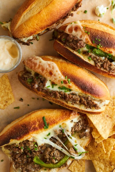 Ground Beef Philly Cheesesteak - Food Dolls