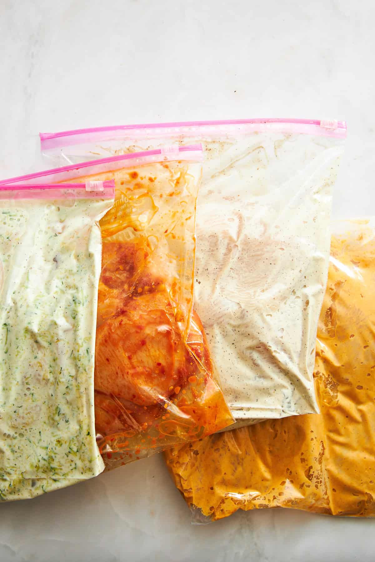 4 chicken marinades. 