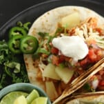 crock pot chicken fajita tacos