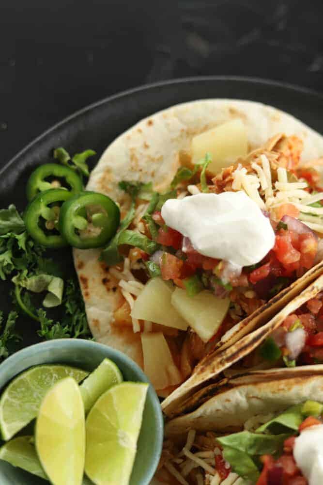 crock pot chicken fajita tacos