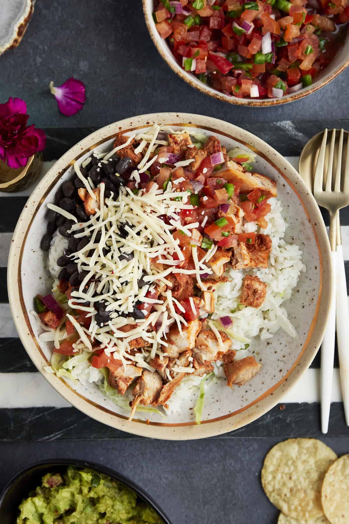 The Easiest Chicken Burrito Bowl You'll Want To Make Every Week