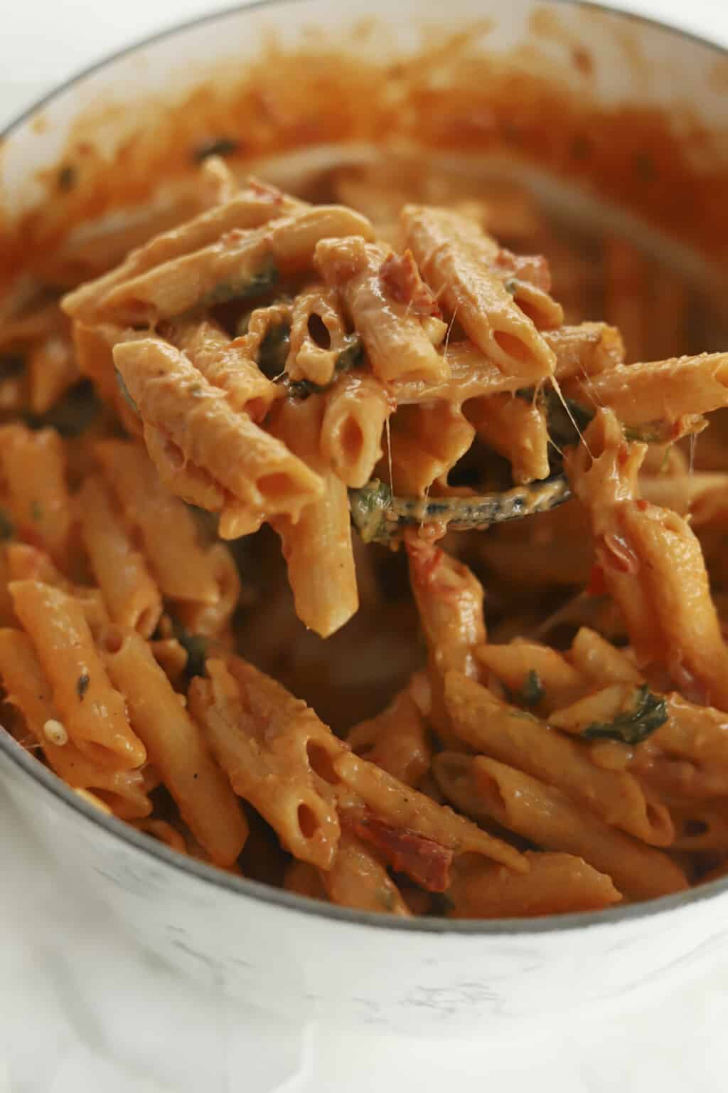 One Pot Sun-Dried Tomato Pasta - Food Dolls