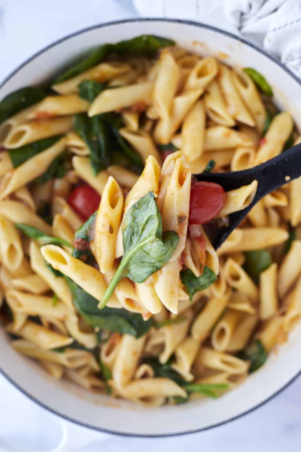 Tomato Basil One Pot Pasta