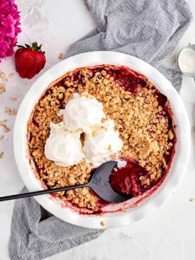 Strawberries in colander