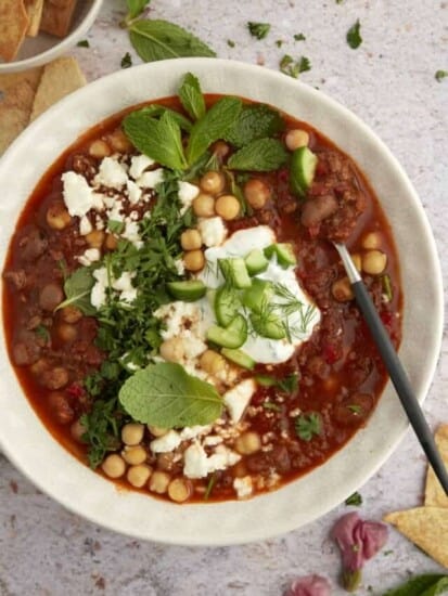 Middle Eastern Beef Chili