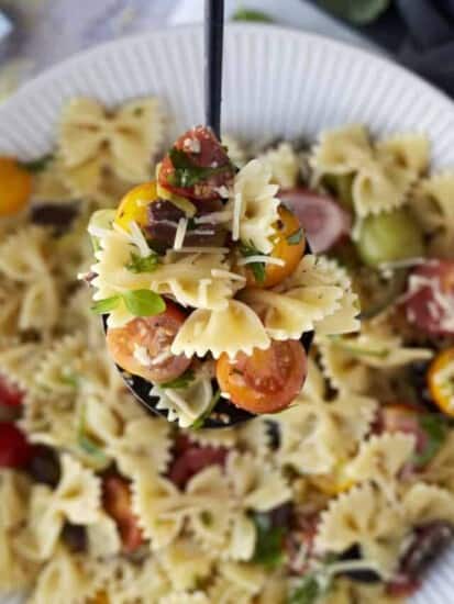 Warm Italian Pasta Salad