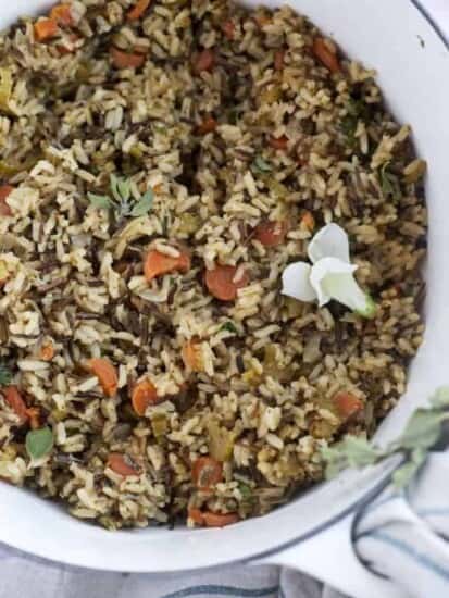 seasoned rice pilaf