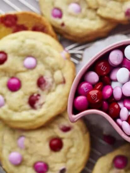 Valentine’s Day M&M Sugar Cookies