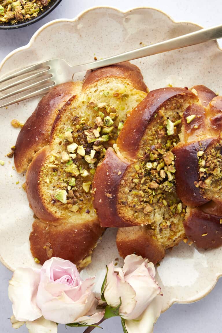 Baked Challah French Toast (Baklava Flavored) - Food Dolls