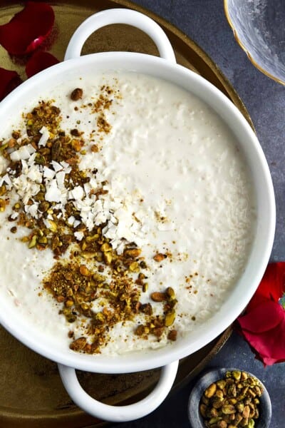 Coconut Rice Pudding (Roz Bil Laban) - Food Dolls