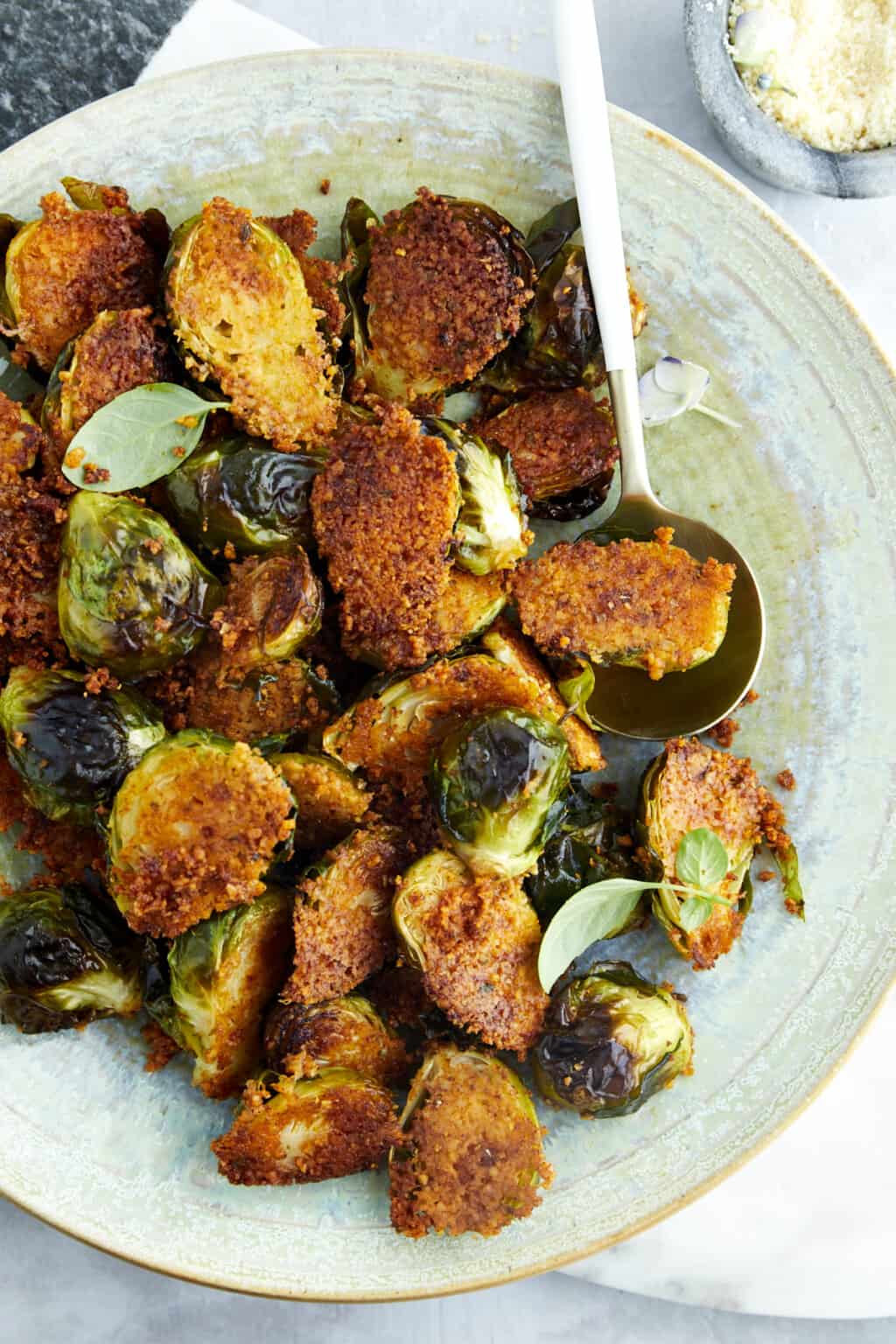 Parmesan Brussel Sprouts Oven Roasted Food Dolls 