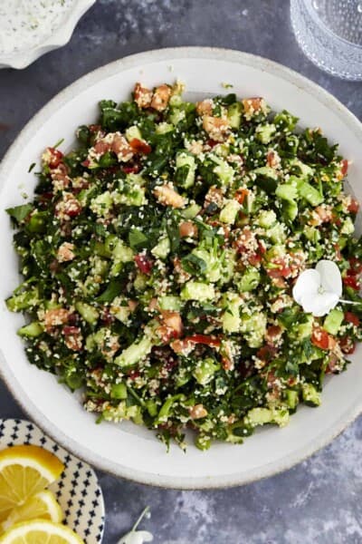 Easy Tabbouleh Salad Recipe - Food Dolls