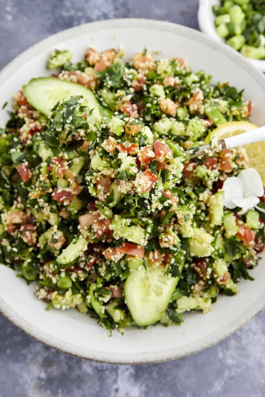 Easy Tabbouleh Salad Recipe - Food Dolls