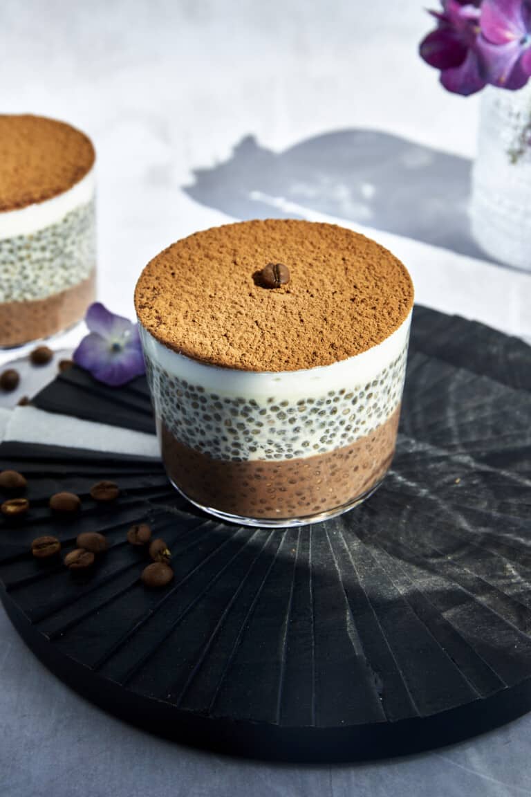 Tiramisu Chia Seed Pudding Food Dolls