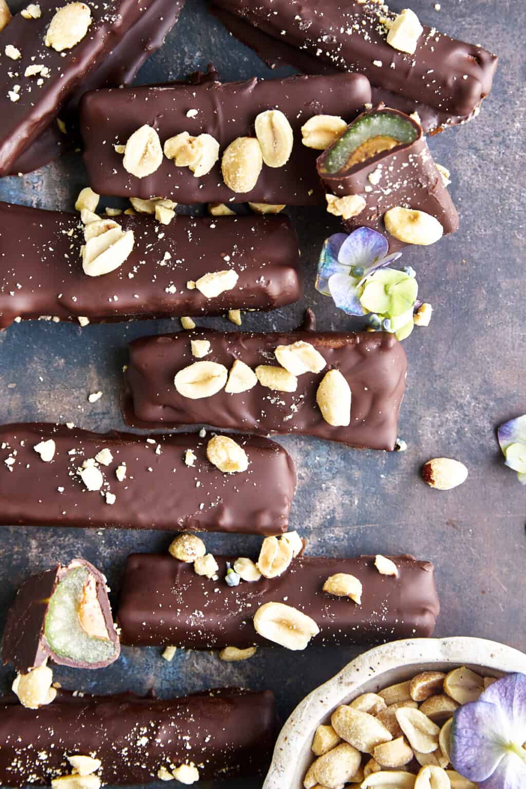 Chocolate Dipped Celery and Peanut Butter Logs - Food Dolls