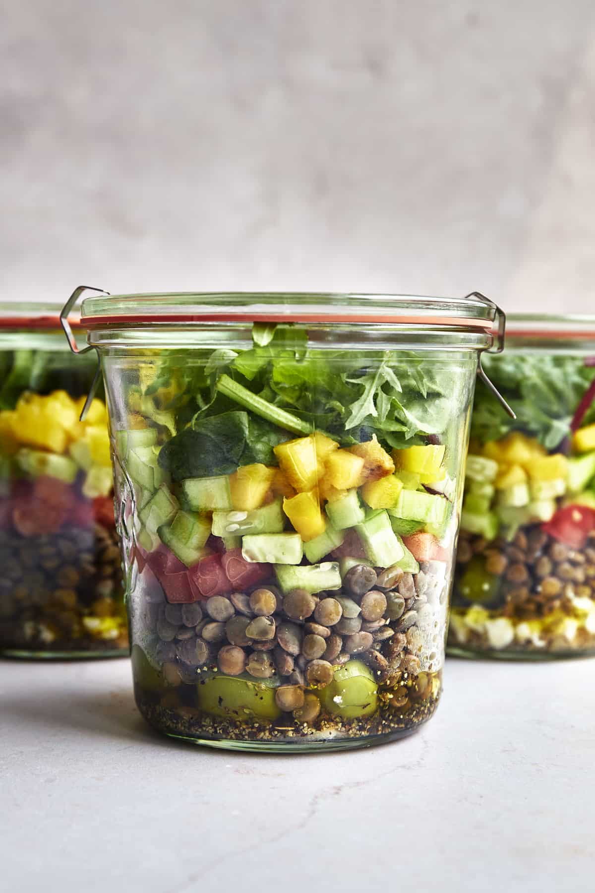 Meal Prep Mason Jar Salad - Food Dolls