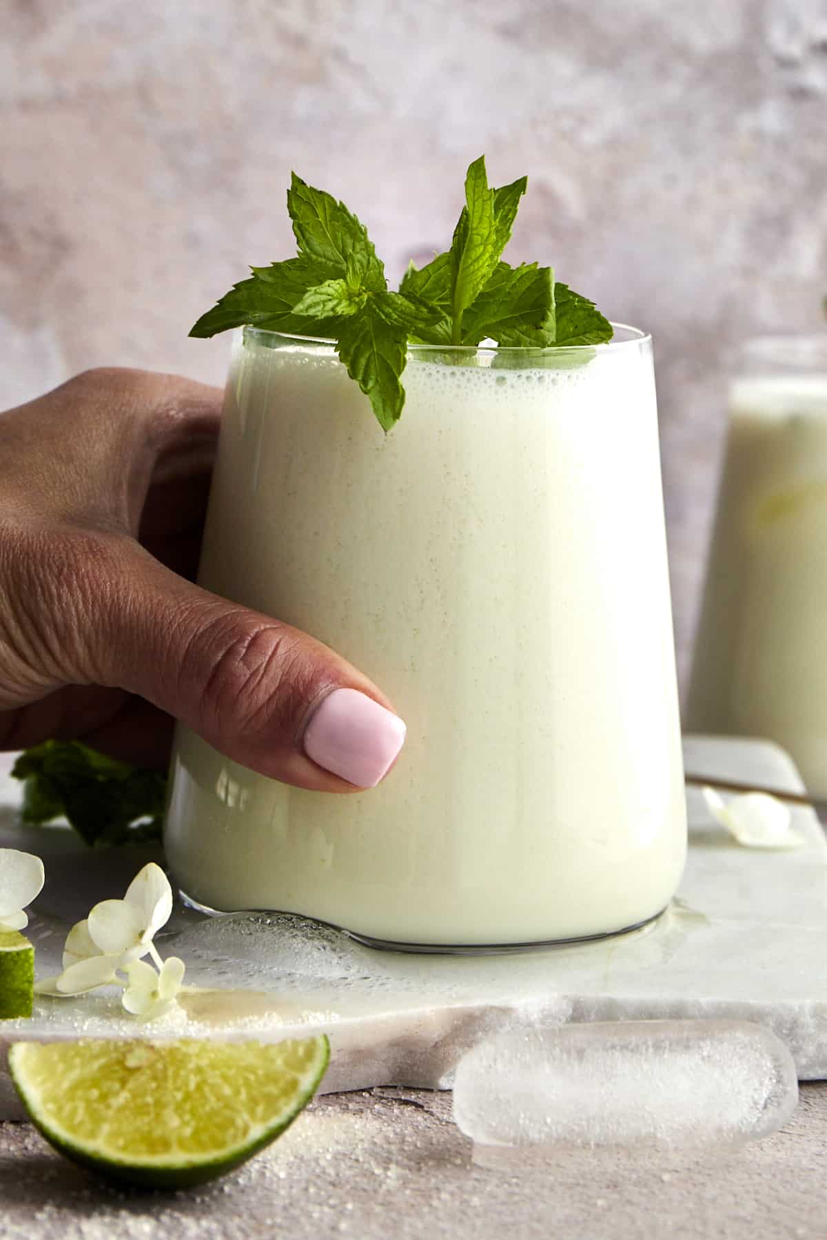 Refreshing Milk Jug with Creamy White Texture