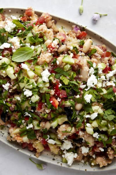 Quinoa Cannellini Bean Salad - Food Dolls