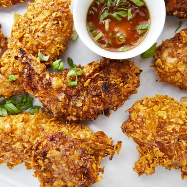 Baked Cornflake Chicken Tenders - Food Dolls