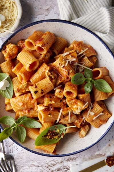 Spicy Chicken Rigatoni - Food Dolls