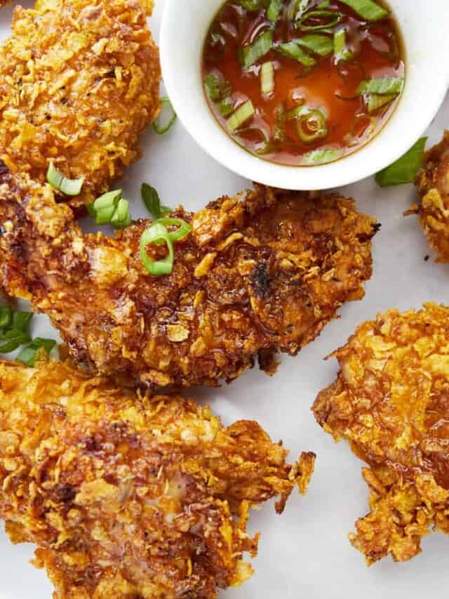 Cornflake Chicken Tenders - Food Dolls