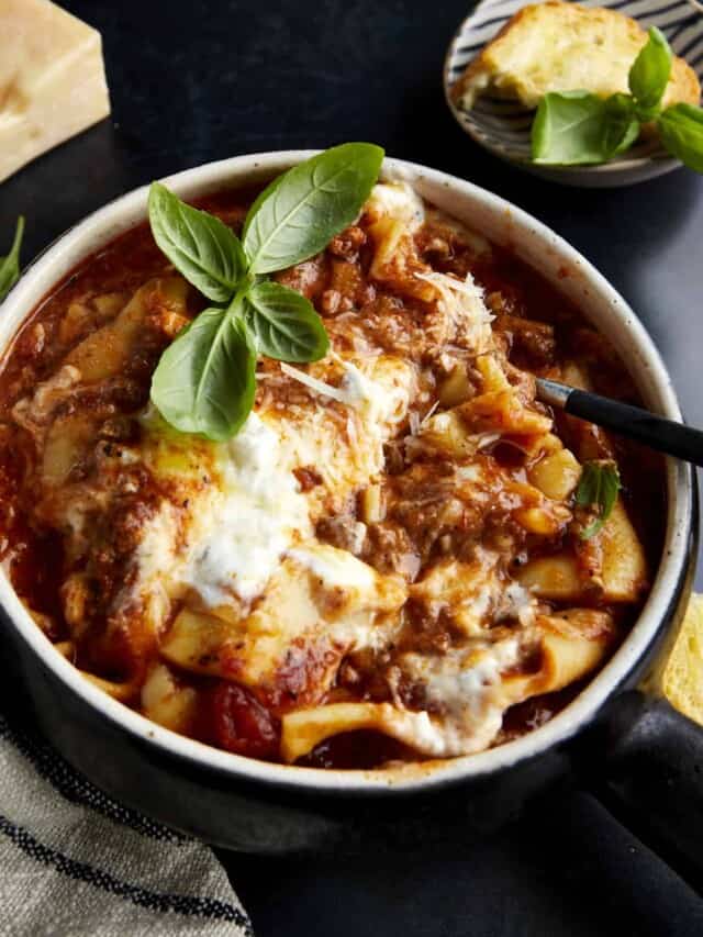 Crockpot Lasagna Soup - Food Dolls