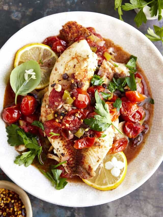 Easy Mediterranean Tilapia - Food Dolls