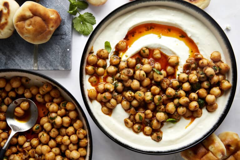 Marinated Chickpeas With Whipped Feta - Food Dolls