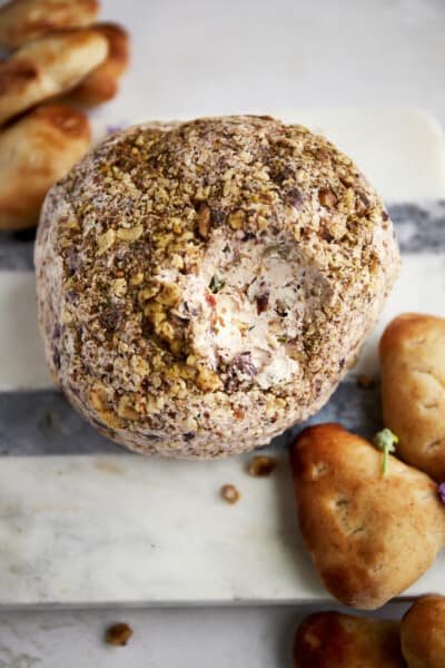 Mediterranean Cream Cheese Ball Recipe - Food Dolls