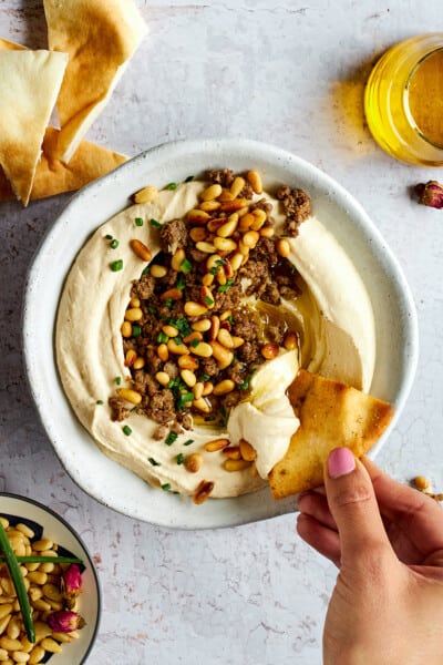 Hummus with Ground Beef - Food Dolls