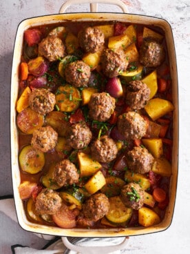 Beef kofta bake.