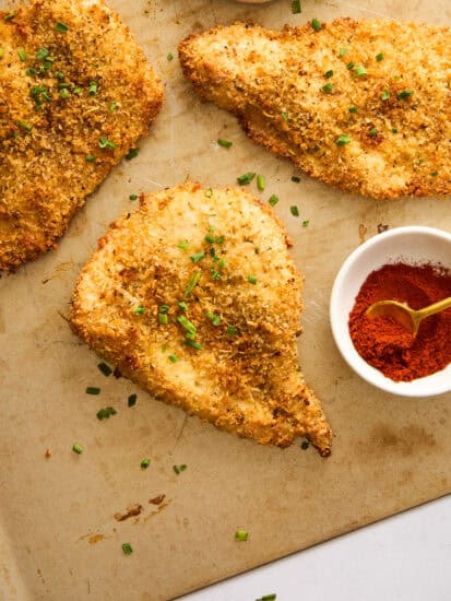 Easy Oven Fried Chicken.